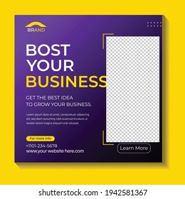 social media post design for business. vector design.