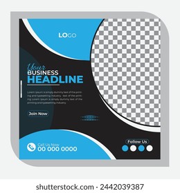 Social media post design Corporate color and Corporate design