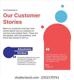 Social Media Post Design - Customer Testimonial