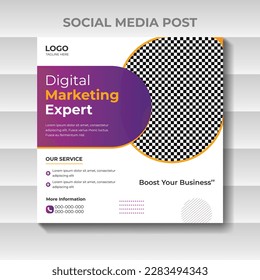 Social Media Post Design for Digital Business Marketing