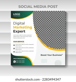 Social Media Post Design for Digital Business Marketing