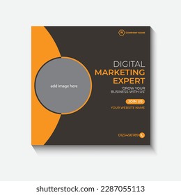 social media post design, digital media banner design