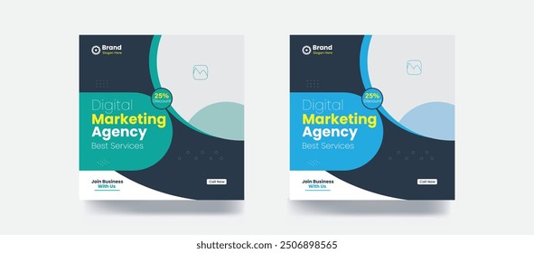 Social Media Post Design digitale Marketing- und Geschäftsförderungsvorlage