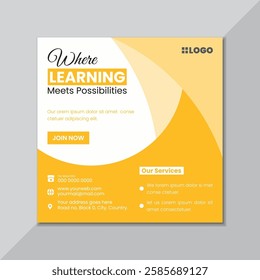 Social Media Post Design For Education 
