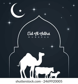 Social media post design, eid mubarak, eid ul adha design, eid al adha, post design, social media design