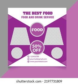 social media post design food item
