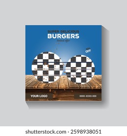 Social Media Post Design and Food Menu