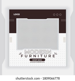 Social media post design for furniture sale