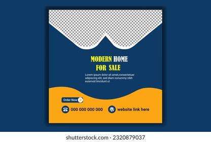 social media post design, home improvement banner template