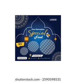 social media post design With Ramadan Special Food

