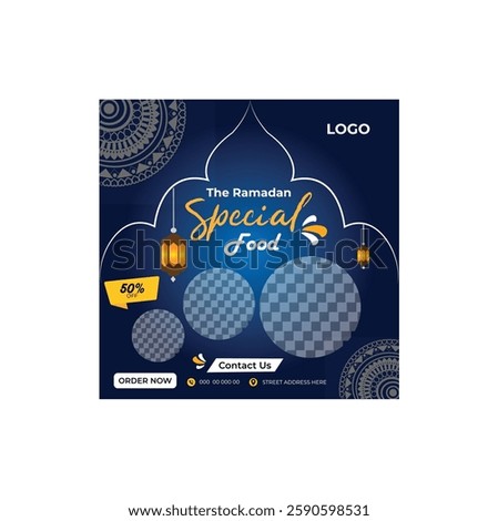 social media post design With Ramadan Special Food

