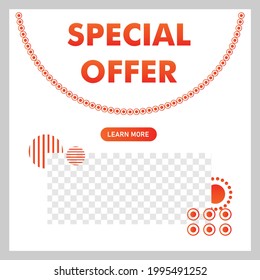 social media post design. ready use vector design template.