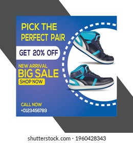 social media post design for shoes 