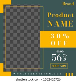 social media post design template with colorful color.  can used for sale Banners, Labels And Stickers. Vector Illustration. 