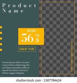 social media post design template with colorful color.  can used for sale Banners, Labels And Stickers. Vector Illustration. 