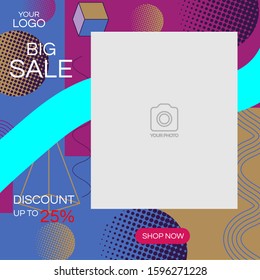 social media post design template