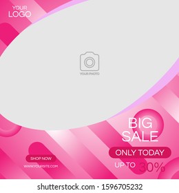 A social media post design template.