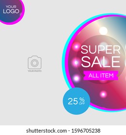 A social media post design template.