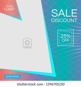 A social media post design template.