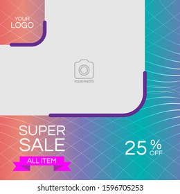 A social media post design template.