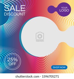 A social media post design template.