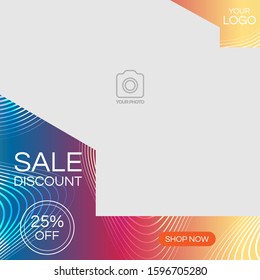 A social media post design template.