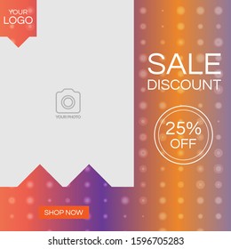 A social media post design template.