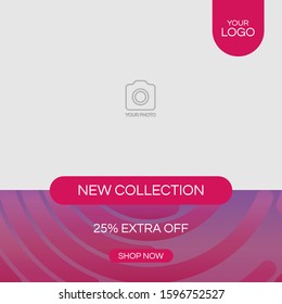 A social media post design template.
