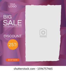 A social media post design template.