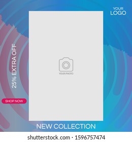 A social media post design template.