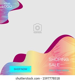 A social media post design template.