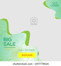 A social media post design template.