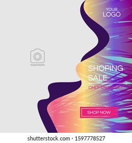 A social media post design template.