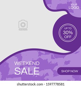 A social media post design template.