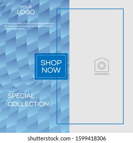 A social media post design template.