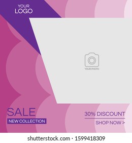 A social media post design template.