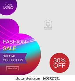A social media post design template.