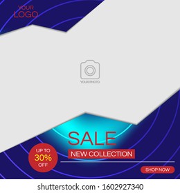 A social media post design template.