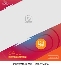 A social media post design template.