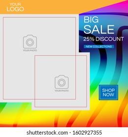 A social media post design template.