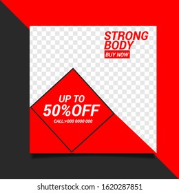 Social media post design template Premium Vector