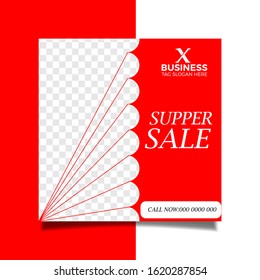Social media post design template Premium Vector