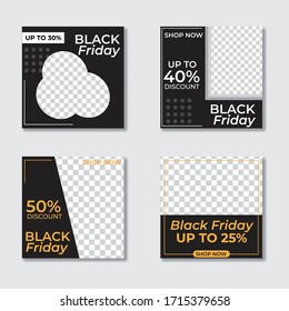 Plantilla de diseño de publicaciones en medios sociales. Bonitos gráficos vectoriales para promociones de ventas, tiendas en línea, cupones de descuento, etc.