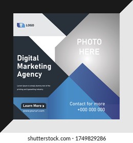 social media post design template.