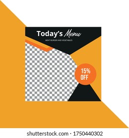 social media post design template vector