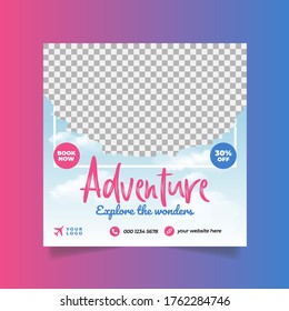 Social media post design template Slides abstract Unique Editable modern Social Media banner Elegant sale and discount promo - Vector. fashion sale social media post design.