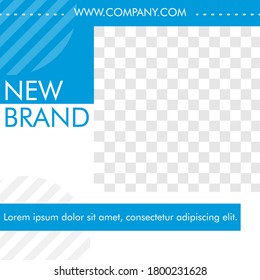 Social media post design template Slides abstract Unique Editable modern Social Media banner Elegant sale and discount promo - Vector. fashion sale social media post design.