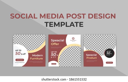 Social Media Post Design Template  
