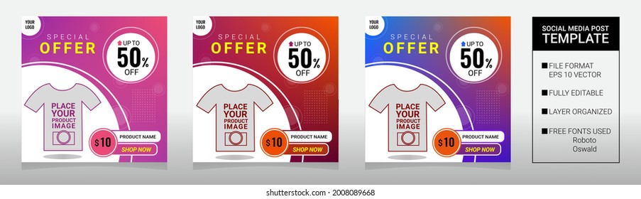 social media post design template . product with price . full editable and easy to use