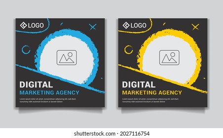 Social Media post design template for business